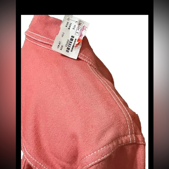 In The Wash Womens Peach Jacket Size p. Some Fade on Shoulder.New With Tag - Picture 4 of 4